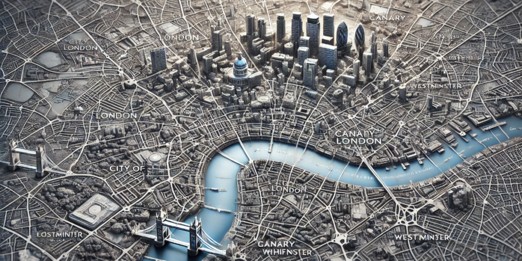 London Central Business District Map