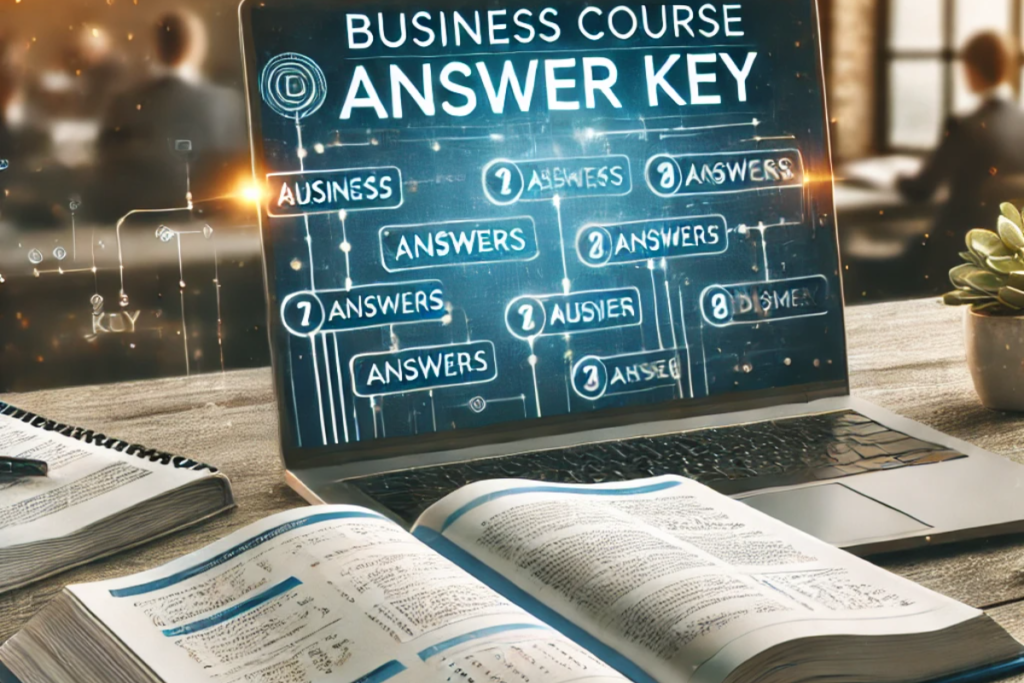 My Business Course Answer Key